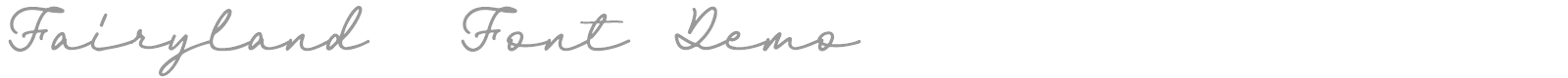 Fairyland font preview